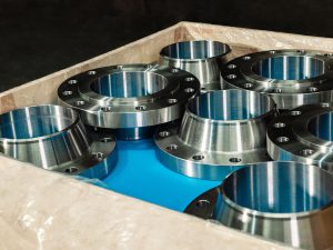 WN weld neck flange packed ready for shipment 