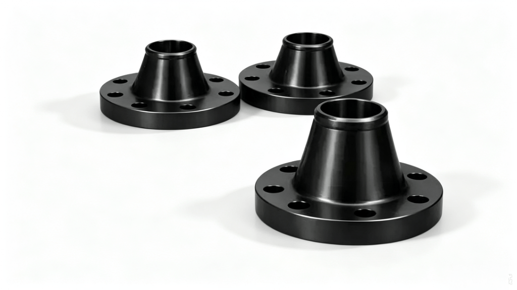black painted welding neck flanges(