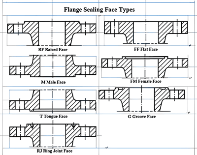 FLANGE SEALING FACE TYPES